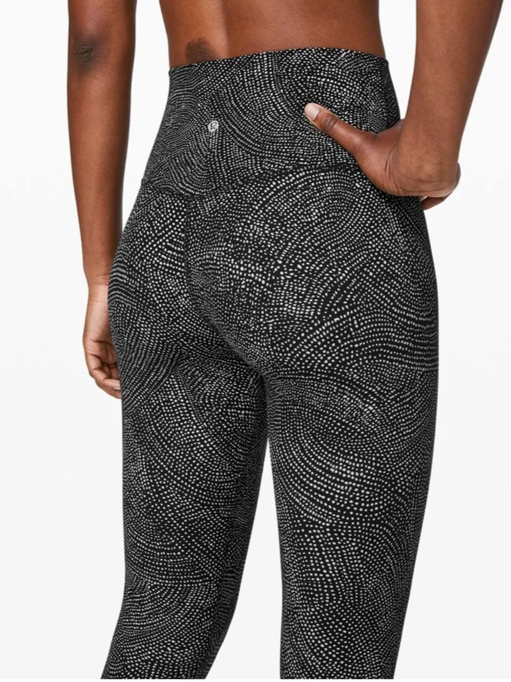 LULULEMON - Align - Free Spirit Black & White Dot-Print High-Rise Leggings - Picture 3 of 9